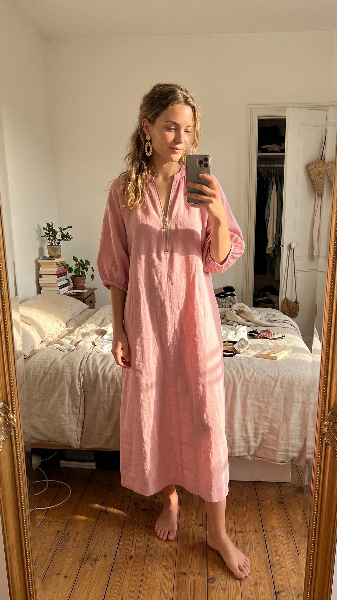 🌸 THE BOHO PUFF DRESS: SHORT SLEEVES, LOOSE FIT, EFFORTLESS SUMMER STYLE 🌸