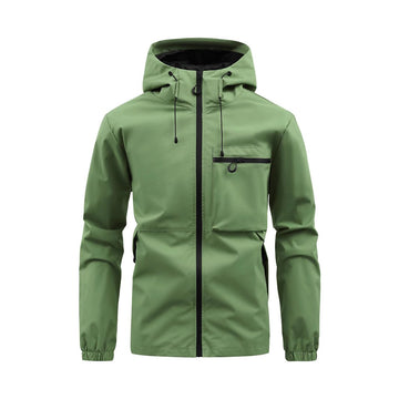 Men's All-Round Hooded Jacket - Waterproof, Wind-Resistant Work & Casual Wear