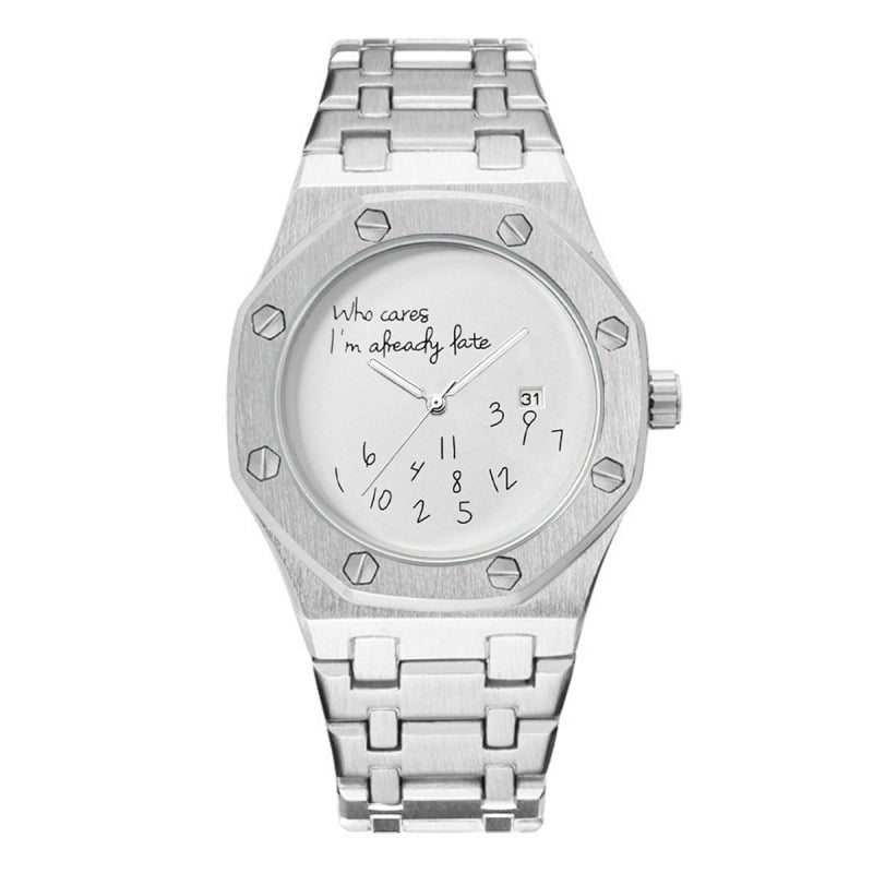 Men's Design: Premium Waterproof Steel-Band Quartz Watch with Minimalist Style
