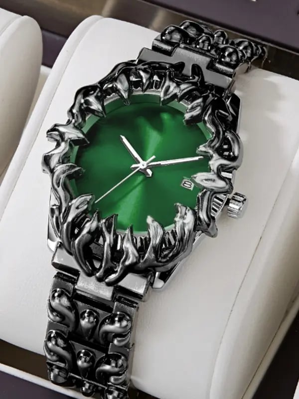 Men's Quartz Watch, Fashionable Luxury Alloy Watch, Calendar, Luminous