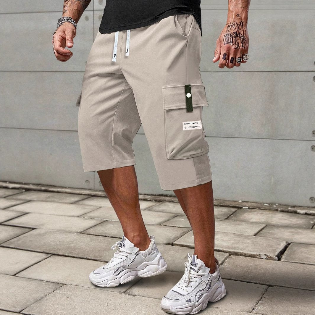 Men's Breathable, Loose-Fit Casual Pants with Elastic Waistband