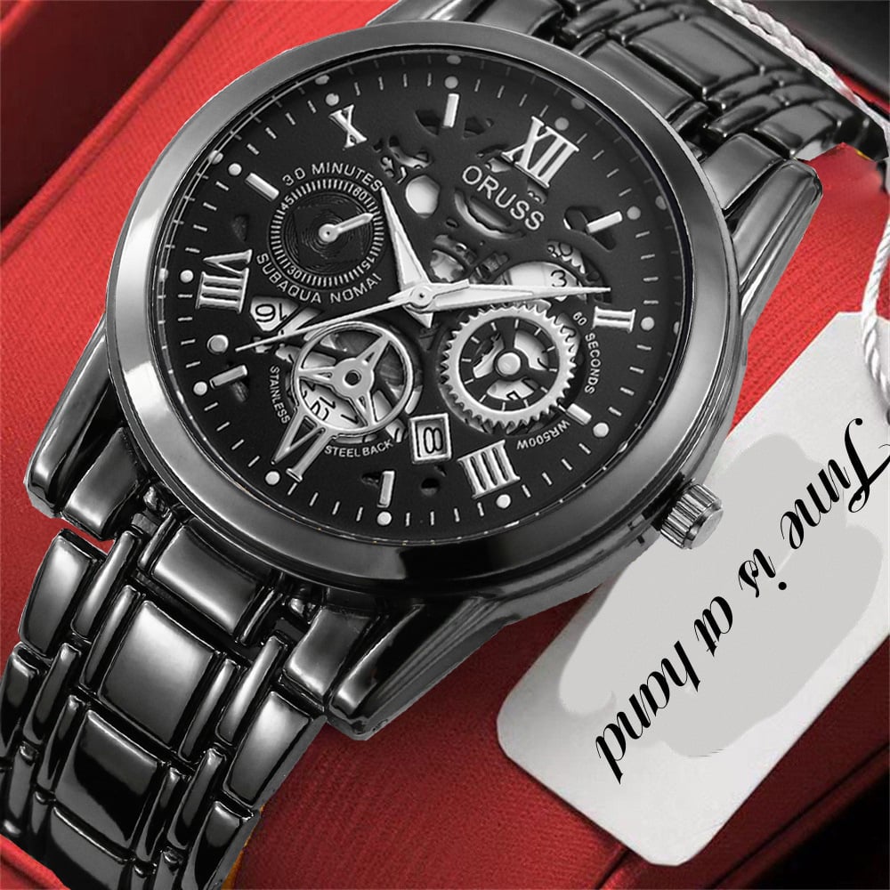 Swiss Water-Resistant Fully Automatic Quartz Watch for Men