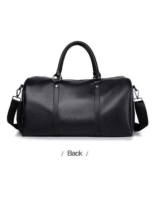 The Stealth Weekender | Premium Minimalist Travel Handbag: Structured Large Capacity Crossbody for Executive Travel