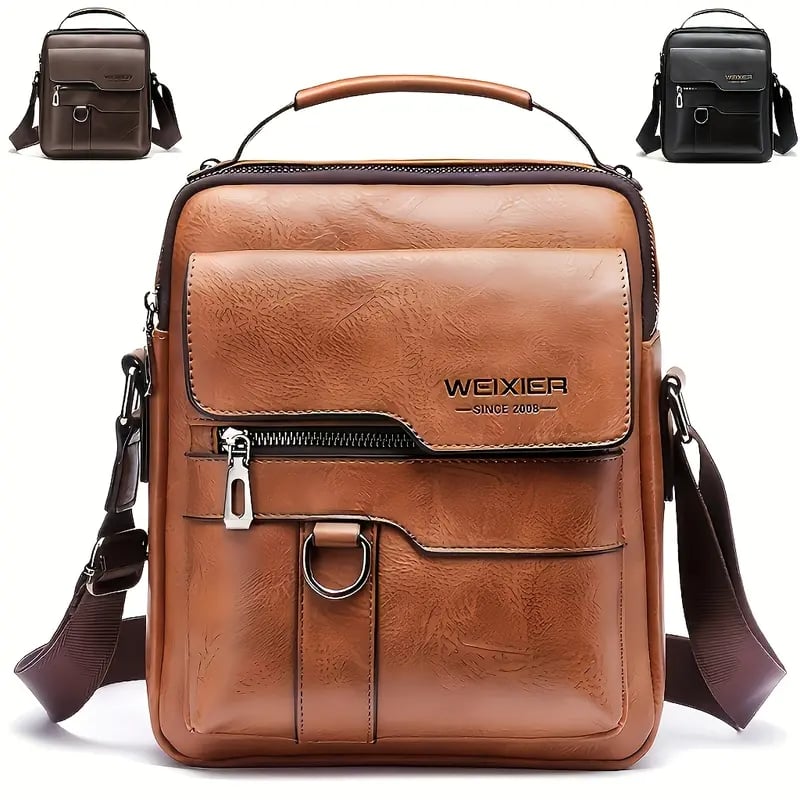 "Urban Utility" Vegan Leather Crossbody | Minimalist Streetwear Sling Bag