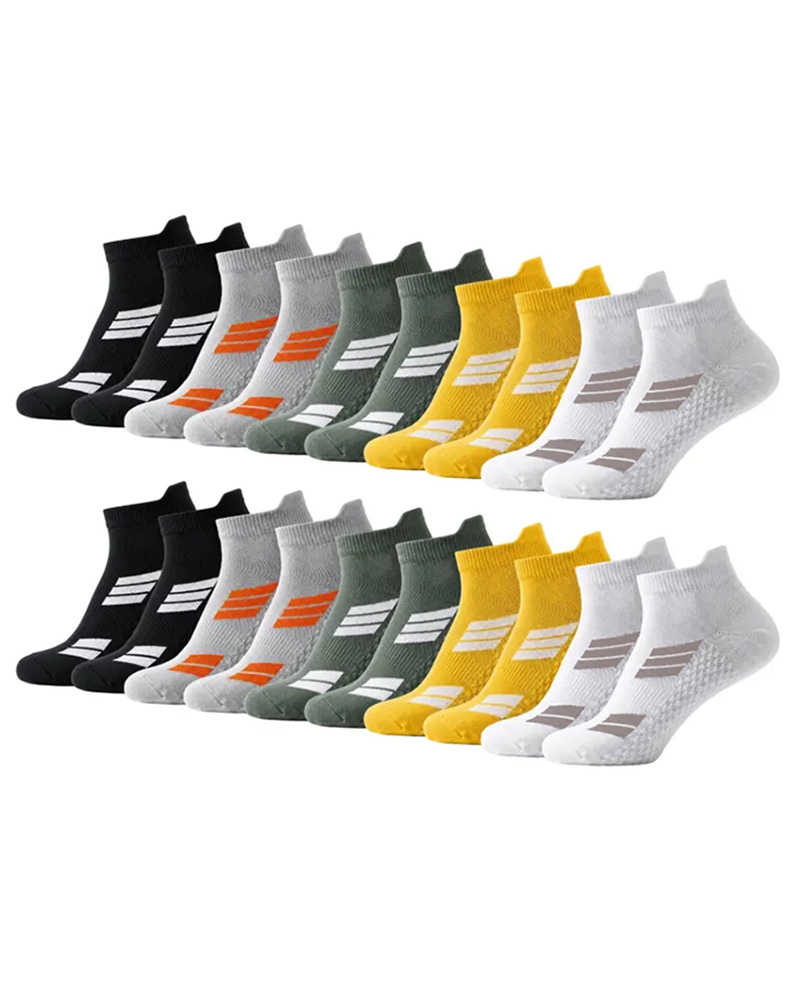 Men's 15-Pair Breathable Mesh Ankle Socks – Lightweight, Colorful, Comfortable Fit for Hiking & Fitness --- 15 Pairs for Just £18.98 & Free shipping!