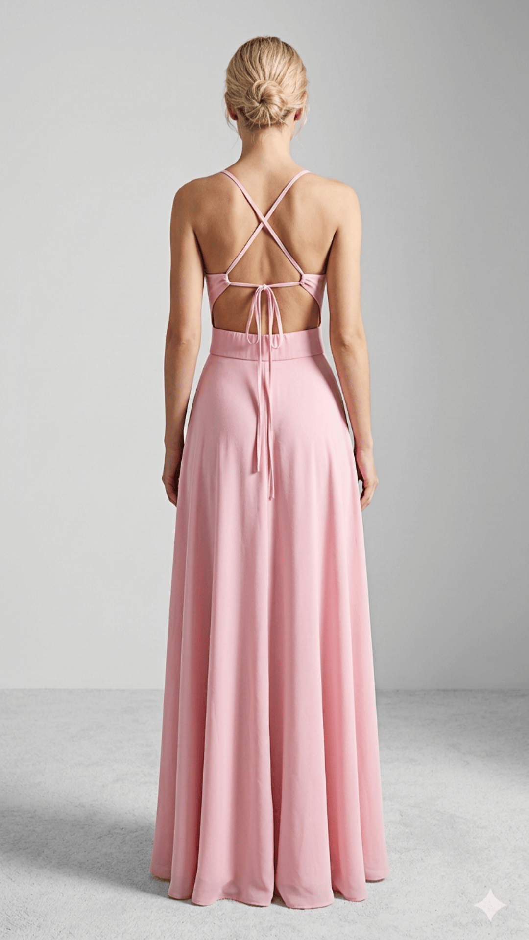 🌸 THE CROSS-BACK SLIP DRESS: DEEP V FRONT, OPEN BACK, SIDE SLIT — YOUR NEW SIGNATURE SILHOUETTE 🌸