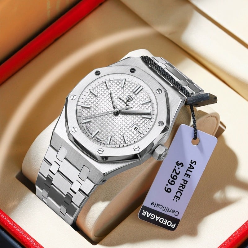 Swiss Brand Men's Water-Resistant Luminous Quartz Watch