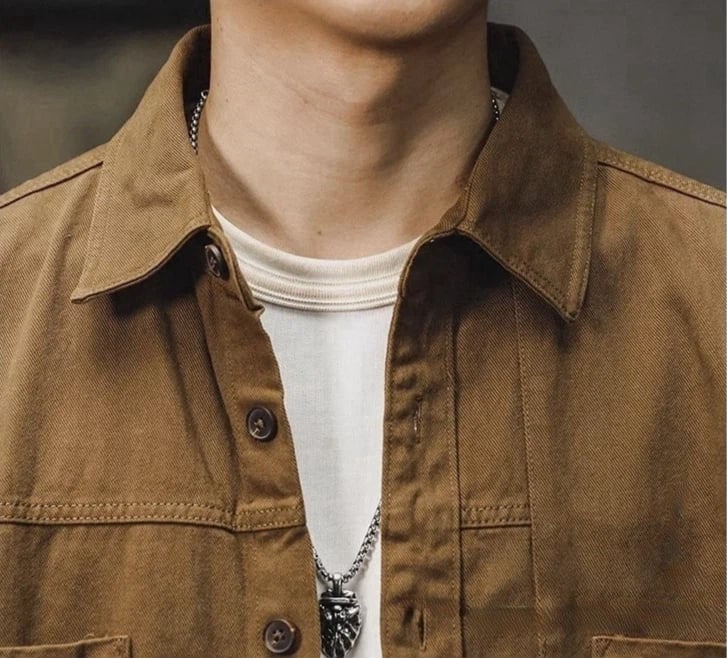 2026 Men's Retro Workwear Overshirt: American Utility x Japanese Style Relaxed Fit Jacket