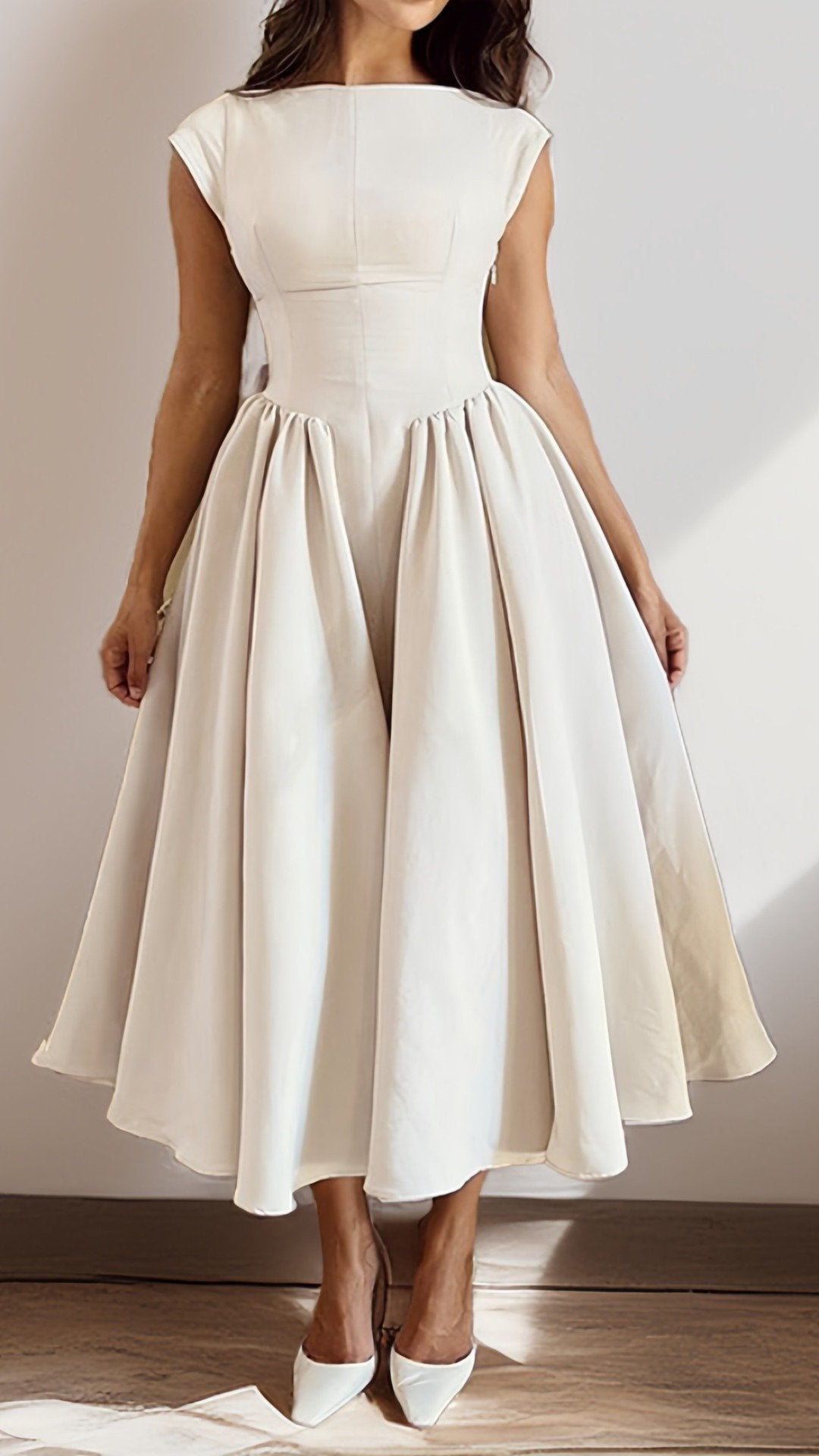 🥂 THE PARISIAN CINCH DRESS: WAIST-DEFINING, PURE COLOUR — YOUR NEW ROMANTIC SIGNATURE 🥂
