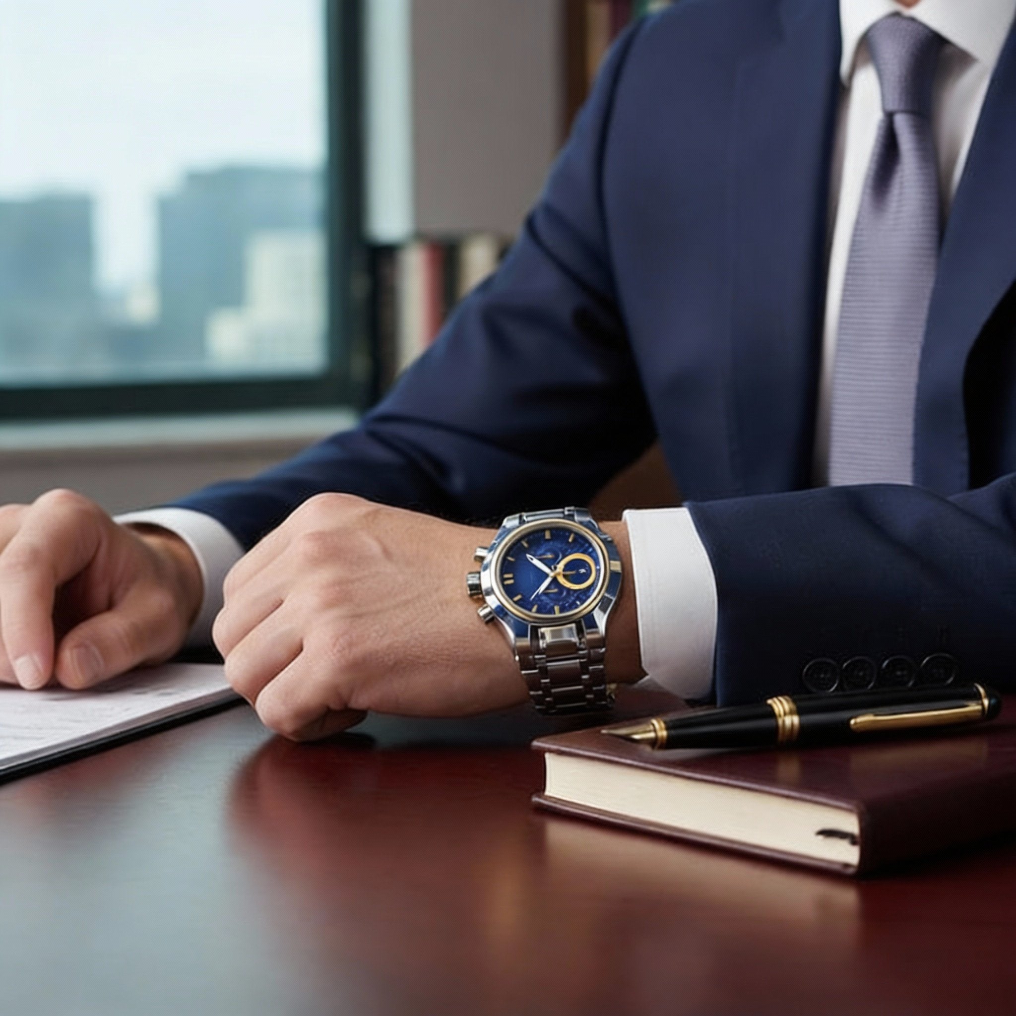 Large dial compass sports watch