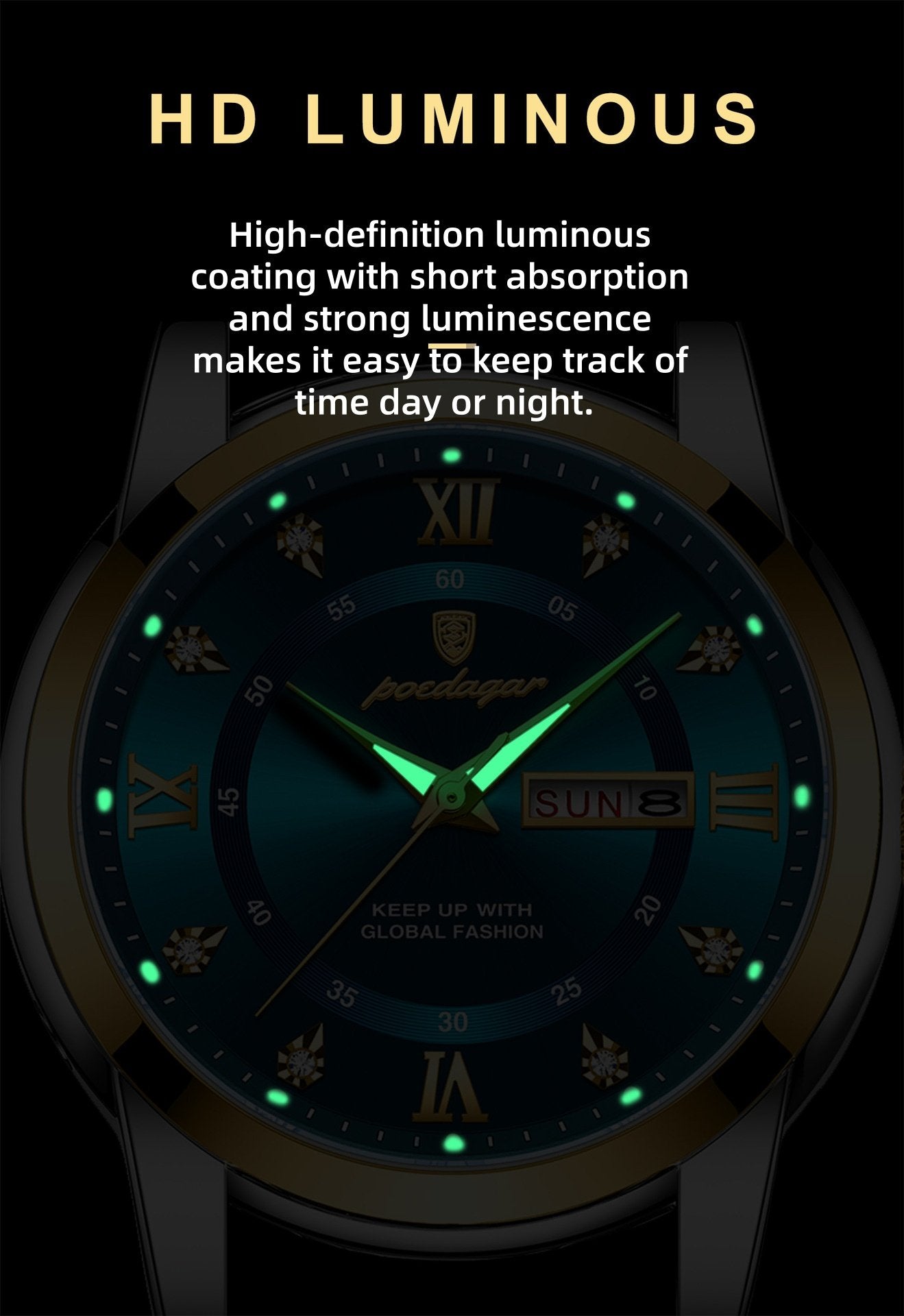Men's casual business quartz watch