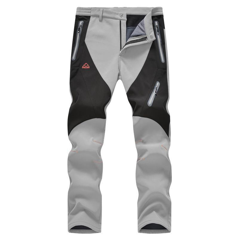 🏆LAST DAY SALE 50% OFF!!🔥Men's Waterproof Winter Trousers with Fleece Lining Cargo Pants