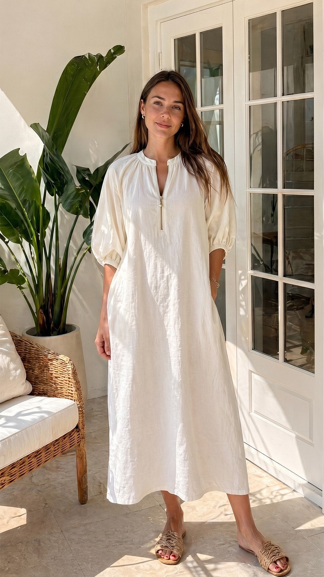 🌸 THE BOHO PUFF DRESS: SHORT SLEEVES, LOOSE FIT, EFFORTLESS SUMMER STYLE 🌸