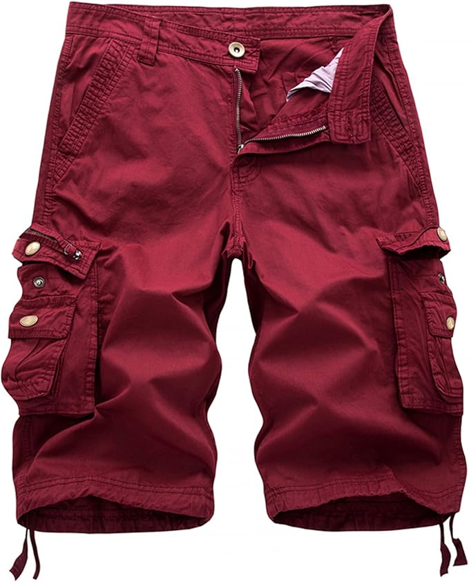 Men's Cargo Shorts | Relaxed Fit, Multi-Pocket, 100% Cotton, Outdoor Casual---Buy 2 Get 15% Off & Free Shipping!