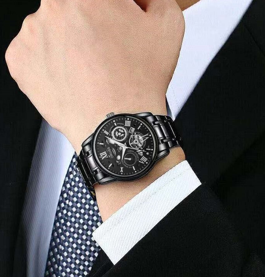 Swiss Water-Resistant Fully Automatic Quartz Watch for Men