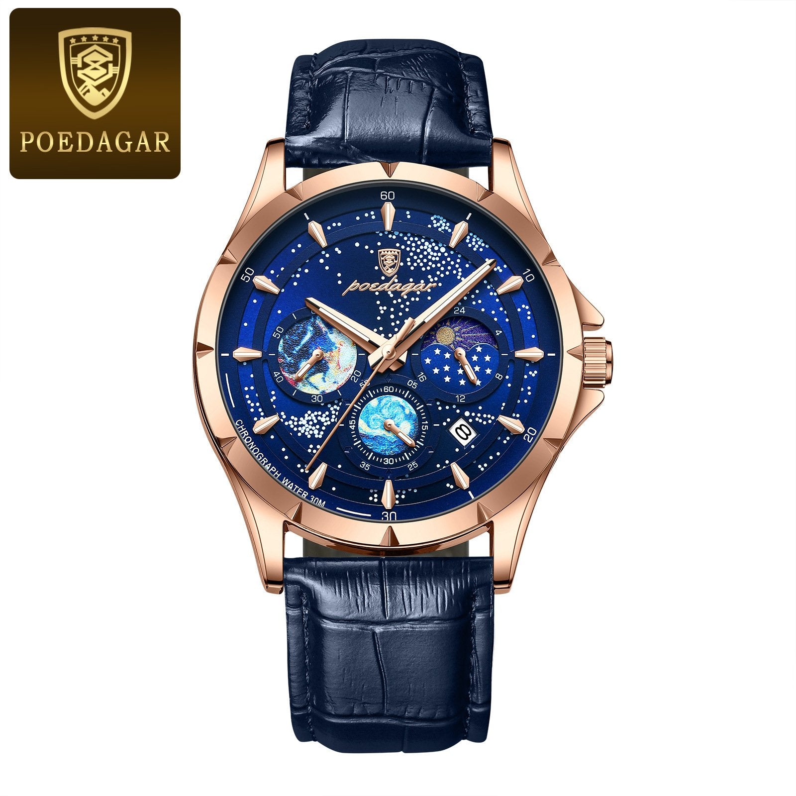 Starry Night Luminous Multifunctional Men's Quartz Watch