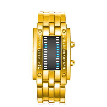 LED Iron Man Dual-Band Digital Watch