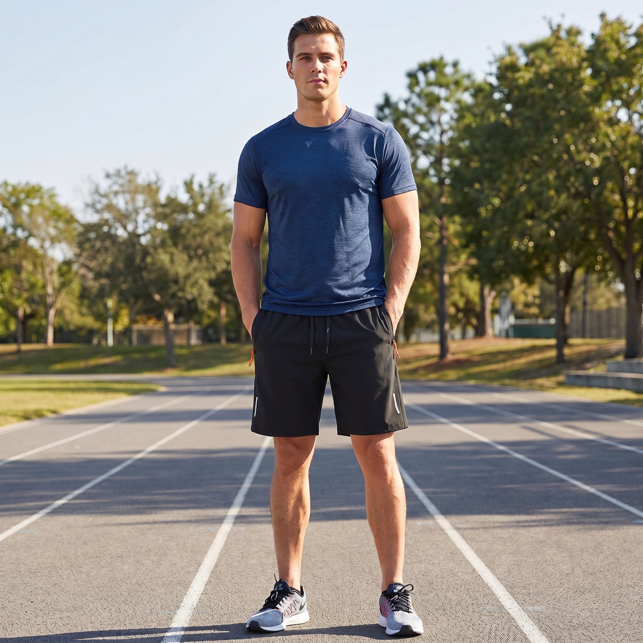 🎉BUY MORE SAVE MORE🎉Men's 5-Pack Quick-Dry Athletic Shorts - Lightweight Breathable Casual Shorts for Gym, Running & Travel