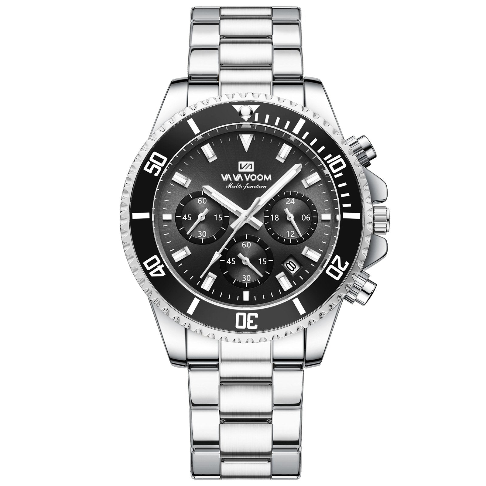 Men's luxury watch with waterproof and luminous dial