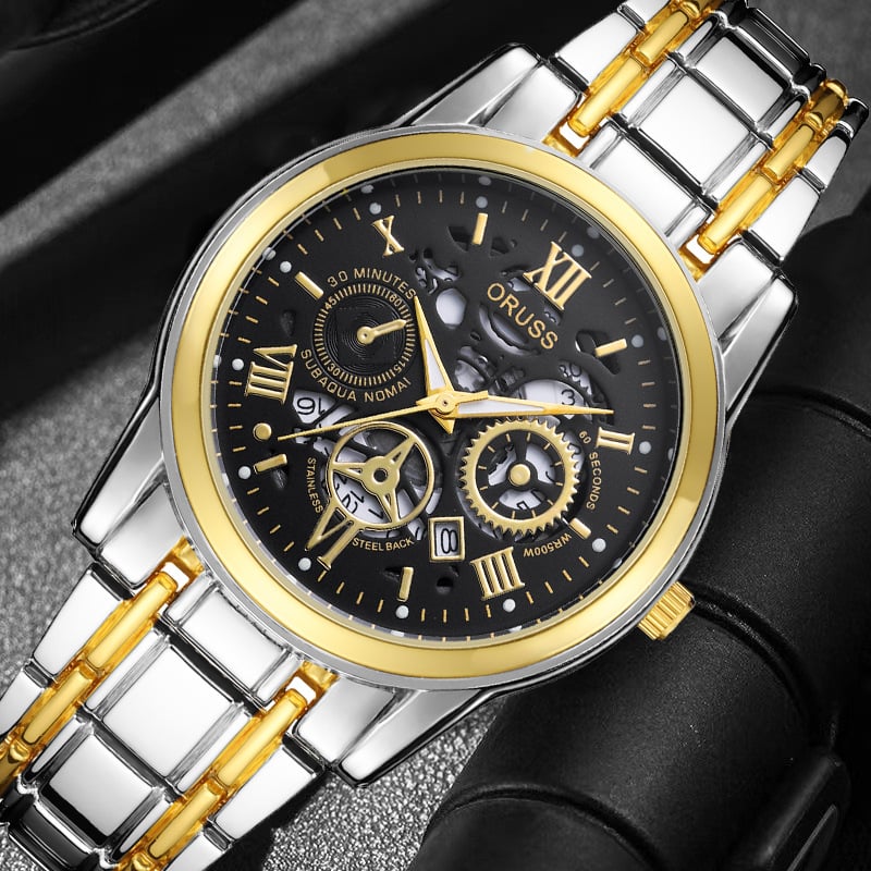 Swiss Water-Resistant Fully Automatic Quartz Watch for Men