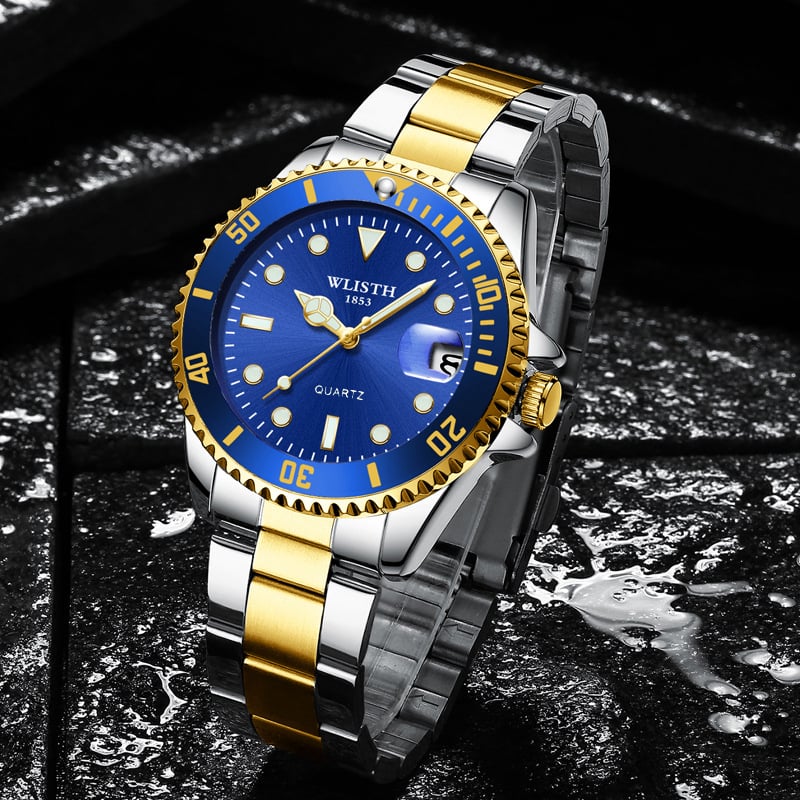 Luxury business watch, men's waterproof quartz watch