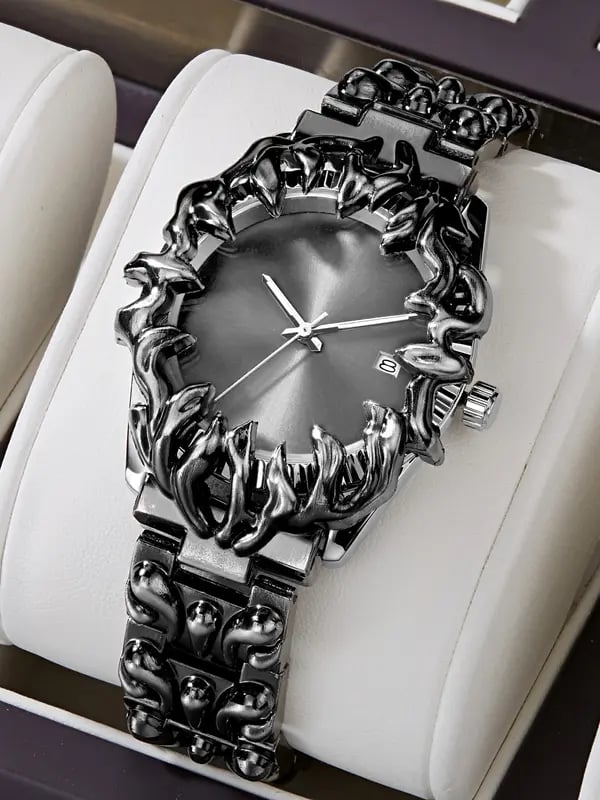 Men's Quartz Watch, Fashionable Luxury Alloy Watch, Calendar, Luminous