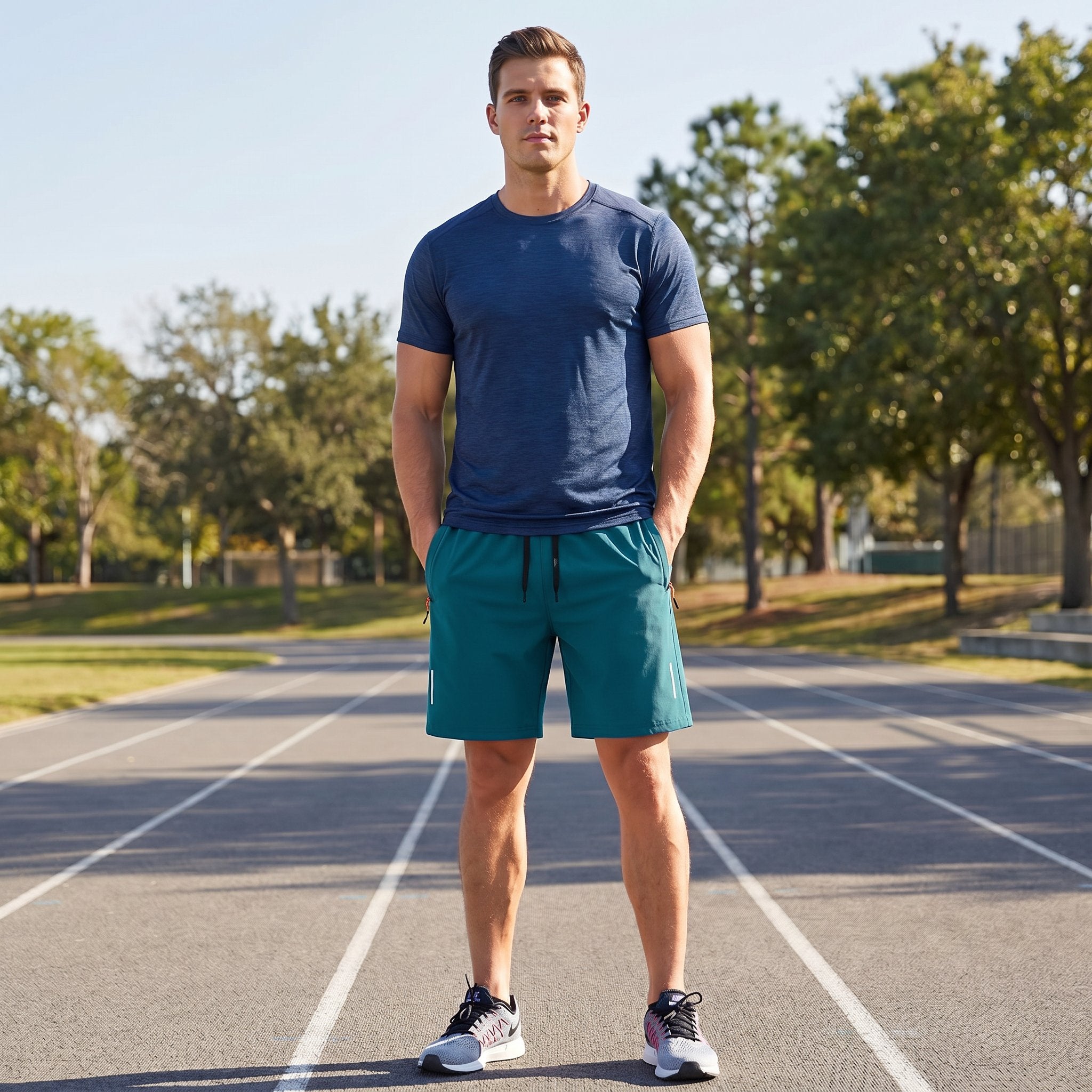 🎉BUY MORE SAVE MORE🎉Men's 5-Pack Quick-Dry Athletic Shorts - Lightweight Breathable Casual Shorts for Gym, Running & Travel