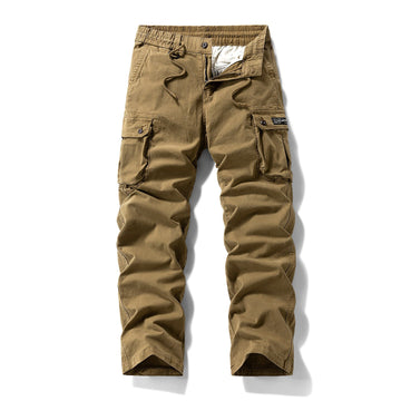 Unique Washed Vintage Loose Tapered Work Pants - Classic Fit, Versatile for Work & Casual