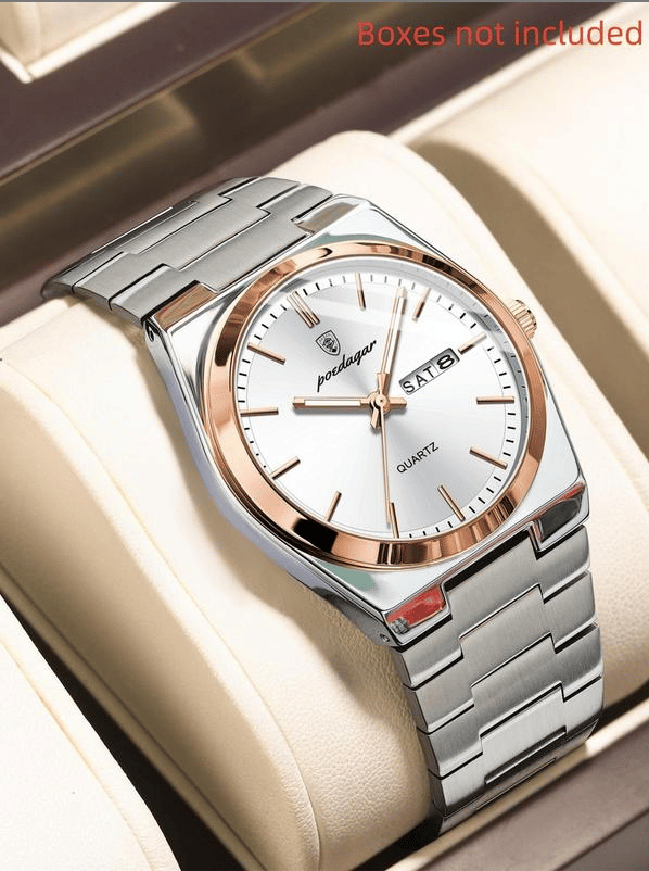 Ultra-thin men's waterproof luminous quartz watch