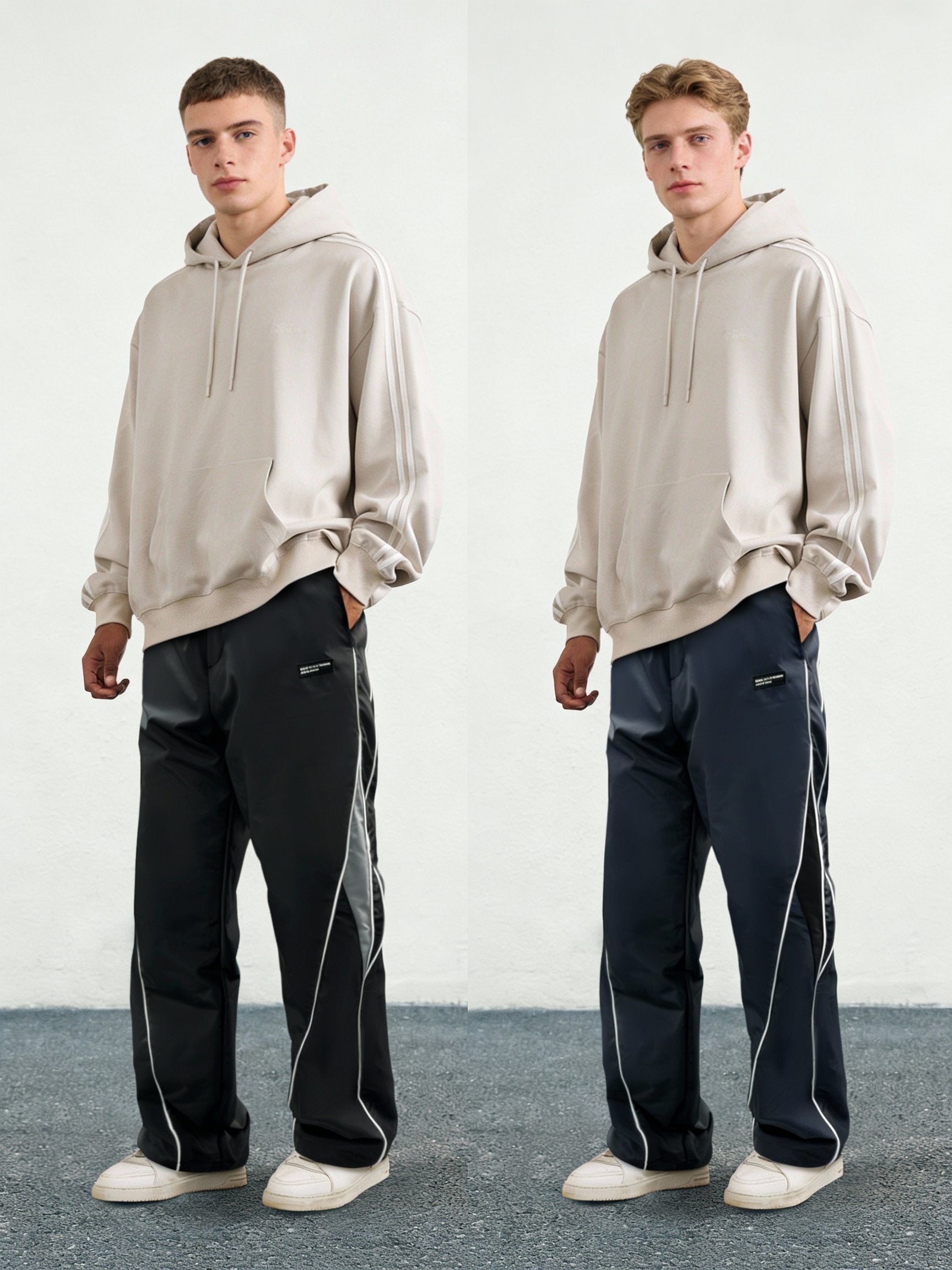 Men's Printed Drawstring Pants: Lightweight Baggy Straight Leg Trousers for Casual & Y2K Style