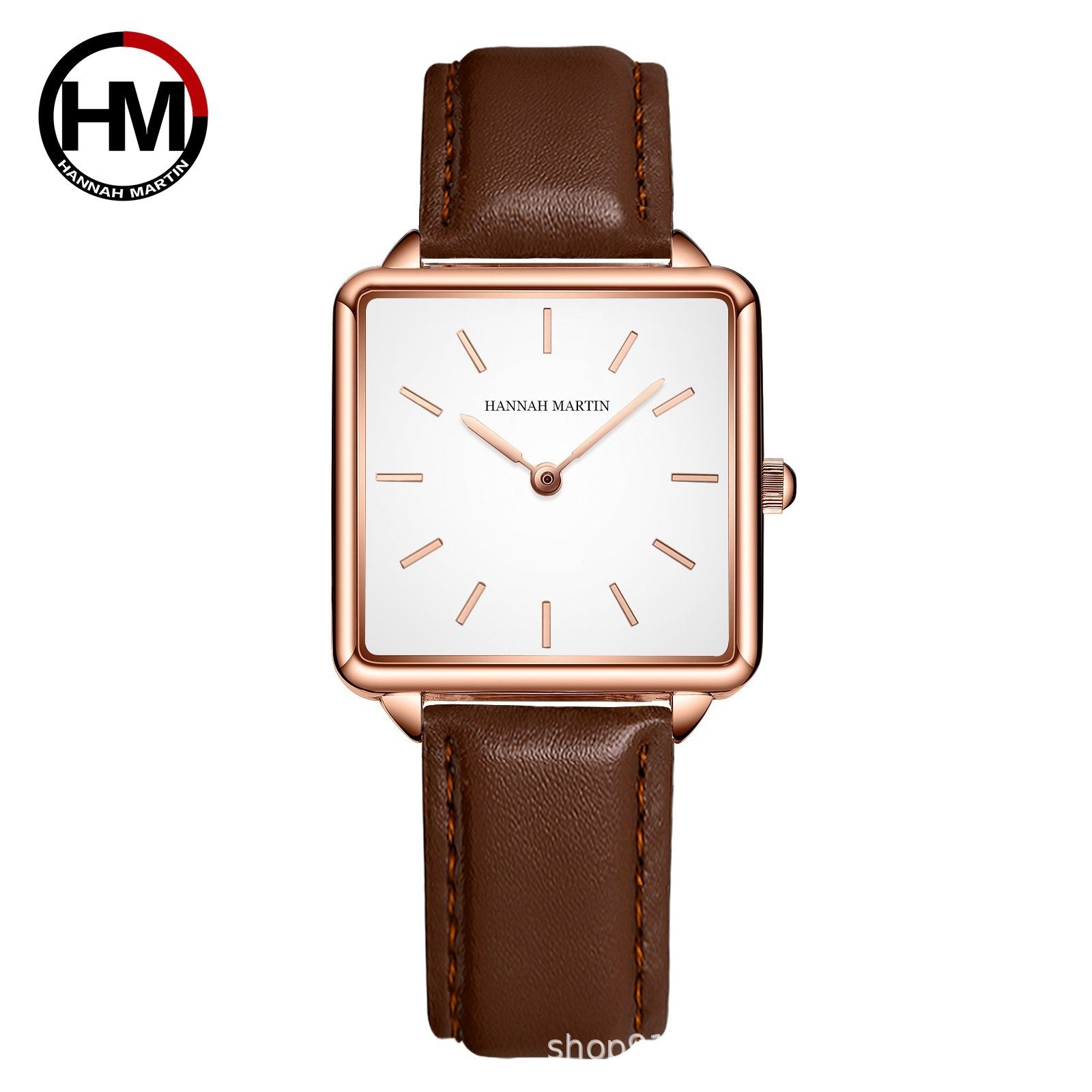 Vintage-style square-faced women's quartz watch with a steel bracelet and Japanese movement