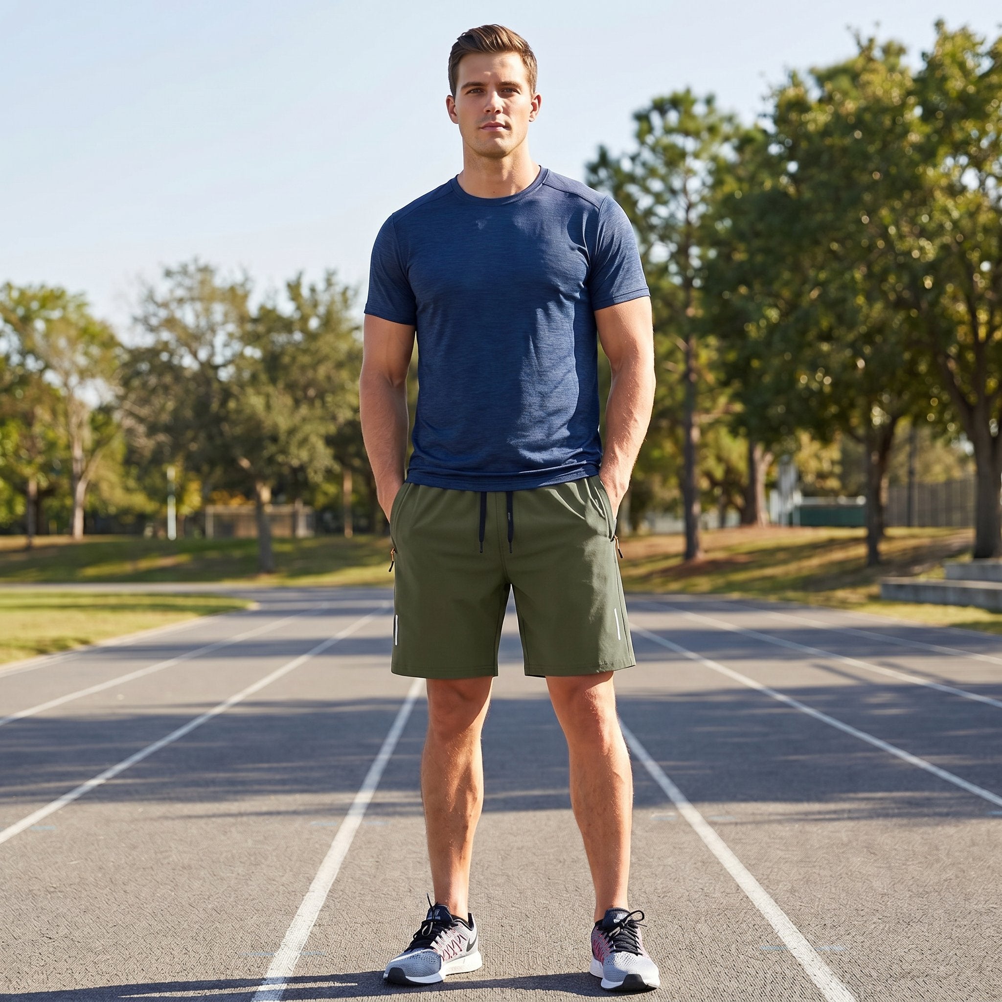 🎉BUY MORE SAVE MORE🎉Men's 5-Pack Quick-Dry Athletic Shorts - Lightweight Breathable Casual Shorts for Gym, Running & Travel
