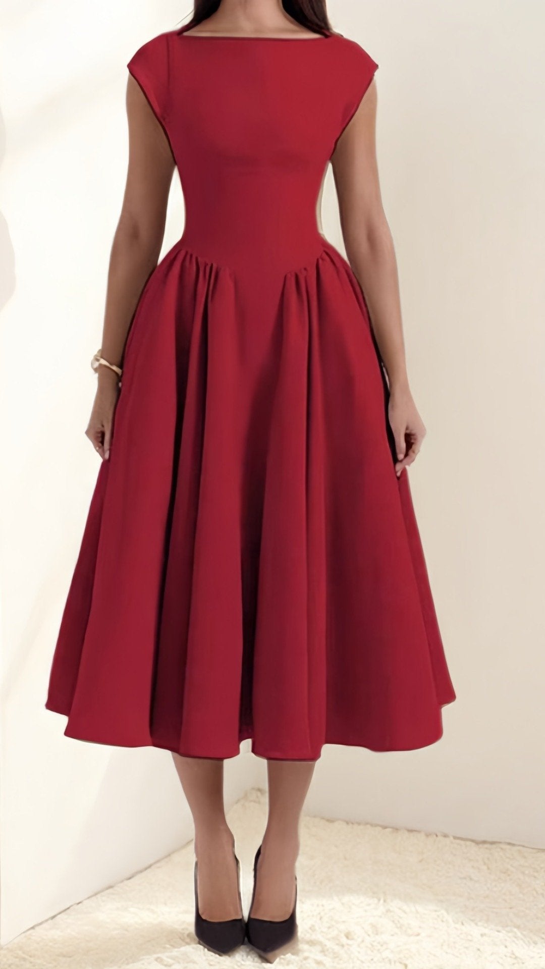 🥂 THE PARISIAN CINCH DRESS: WAIST-DEFINING, PURE COLOUR — YOUR NEW ROMANTIC SIGNATURE 🥂