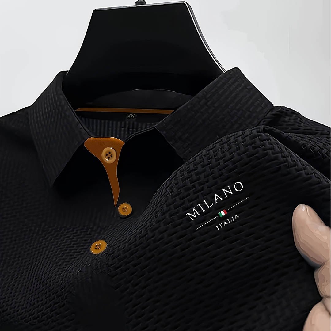 Men's Casual Polo Shirts Classic Short Sleeve Basic Button T-Shirt