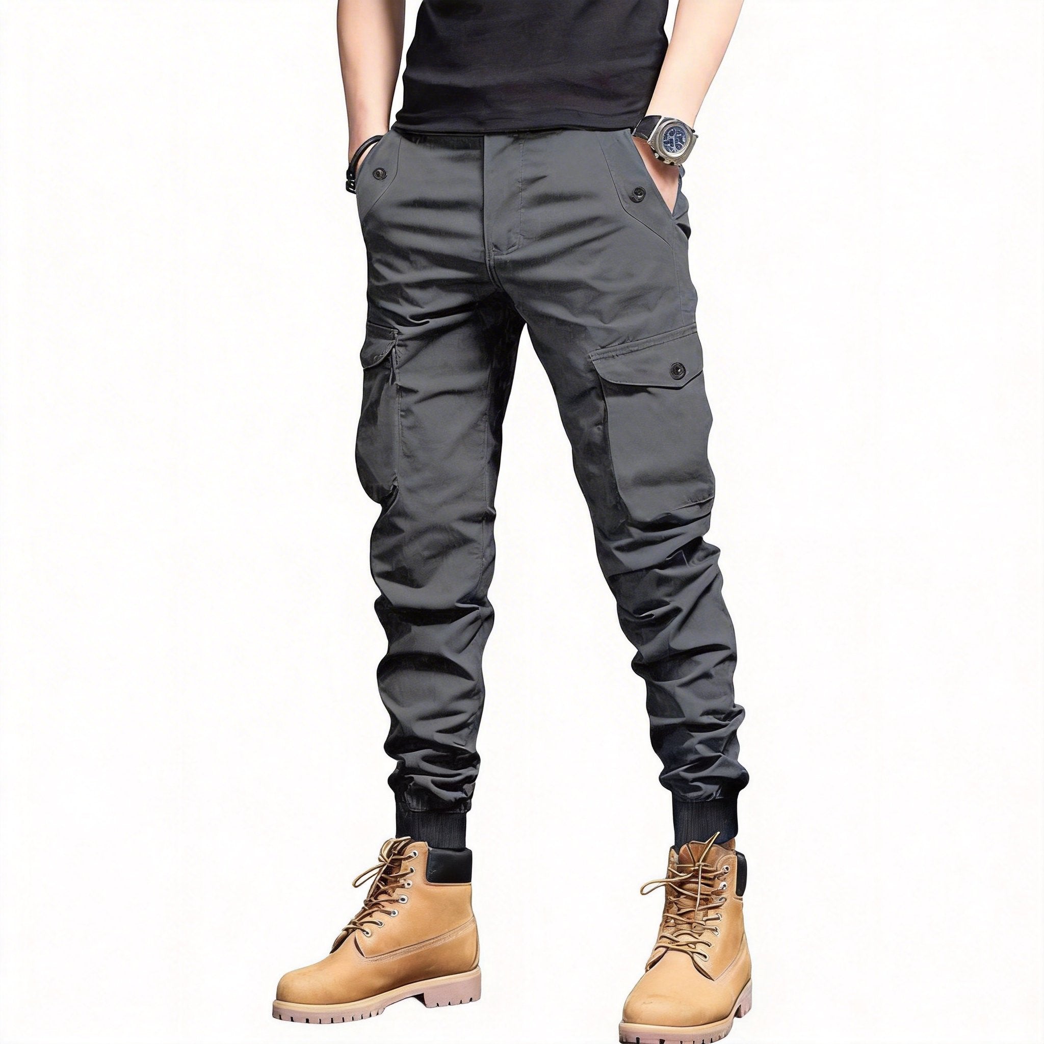 Men's Multi-Pocket Cargo Joggers-Durable, Breathable, and Ready for Any Adventure