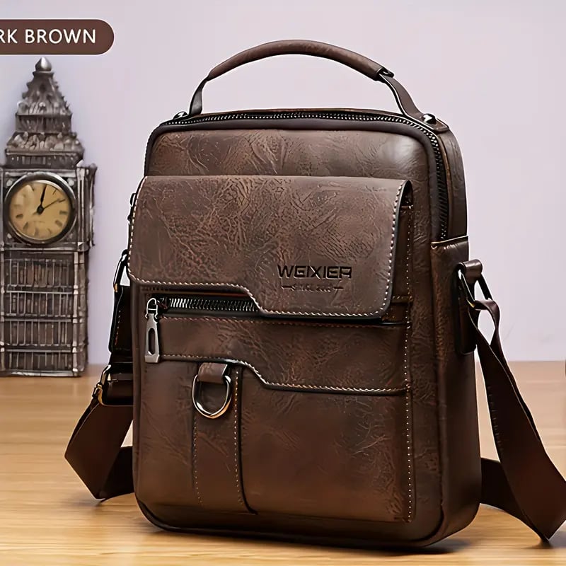 "Urban Utility" Vegan Leather Crossbody | Minimalist Streetwear Sling Bag