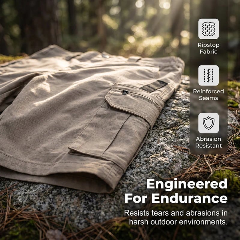 Men's Multi-Pocket Tactical Cargo Shorts – Durable Fabric, Ample Storage & Perfect for Outdoor & Daily Wear