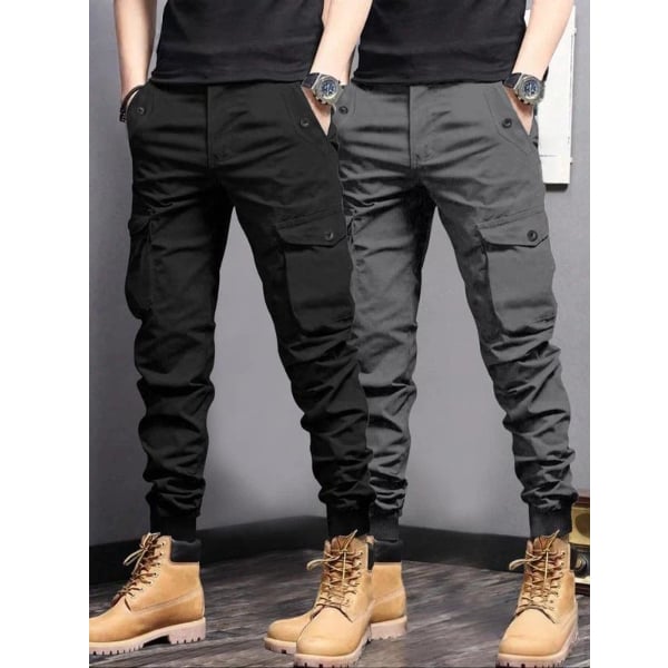 Men's Multi-Pocket Cargo Joggers-Durable, Breathable, and Ready for Any Adventure