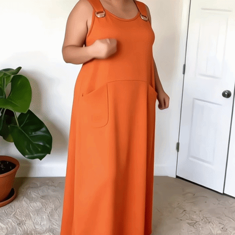 🌿 THE EVERYDAY POCKET DRESS: LOOSE, PLAIN, PERFECT — NOW WITH POCKETS! 🌿