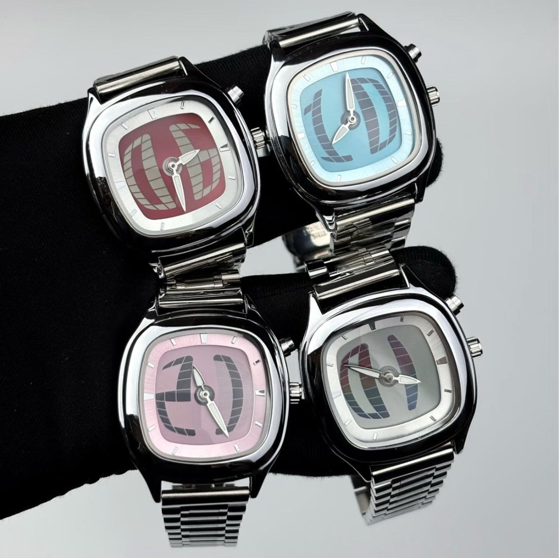 Men's Retro dual display  watch