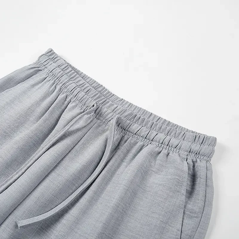 Men’s Breathable Tencel Trousers – Relaxed Fit, Mid-Length, Soft Drape, Ideal for Summer Casual---Buy 2 Get Extra 20% Off & Free Shipping!