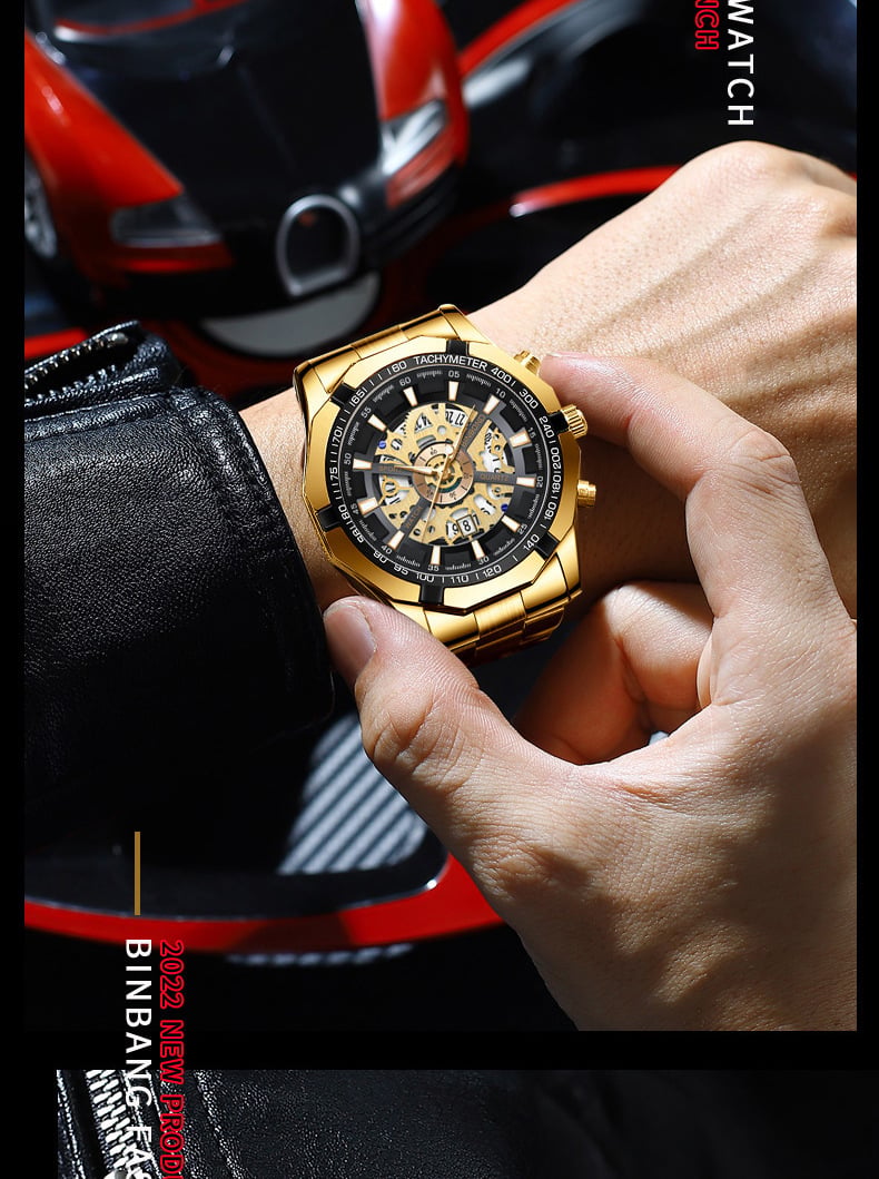 Water-Resistant Luminous Business Mechanical Men's Watch