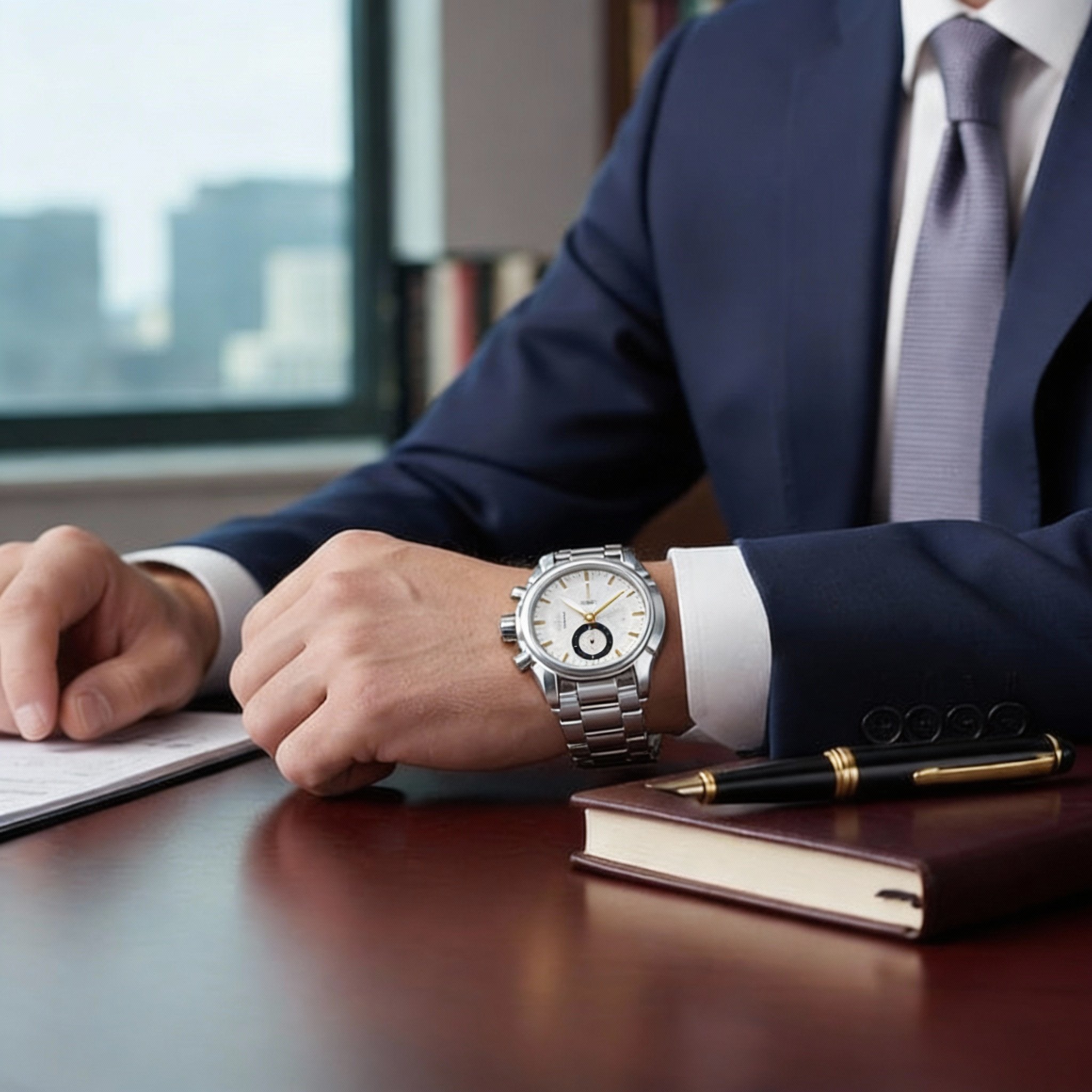 Large dial compass sports watch