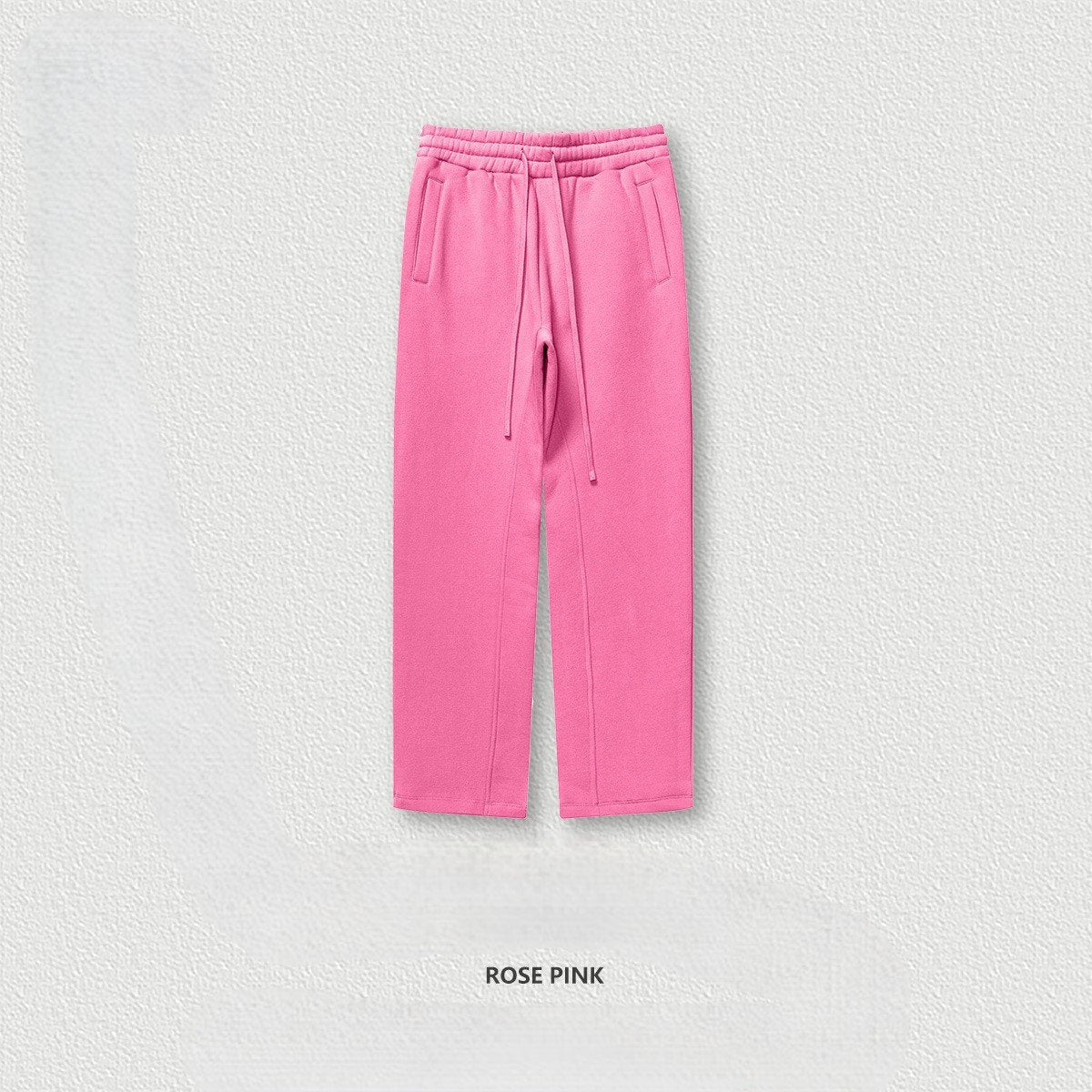 🔥 Unisex 600GSM Fleece Sweatpants 🧵 – Straight-Leg & Cuffed Retro Baggy Joggers 👖 | Warm Streetwear for Spring, Autumn & Winter ❄️