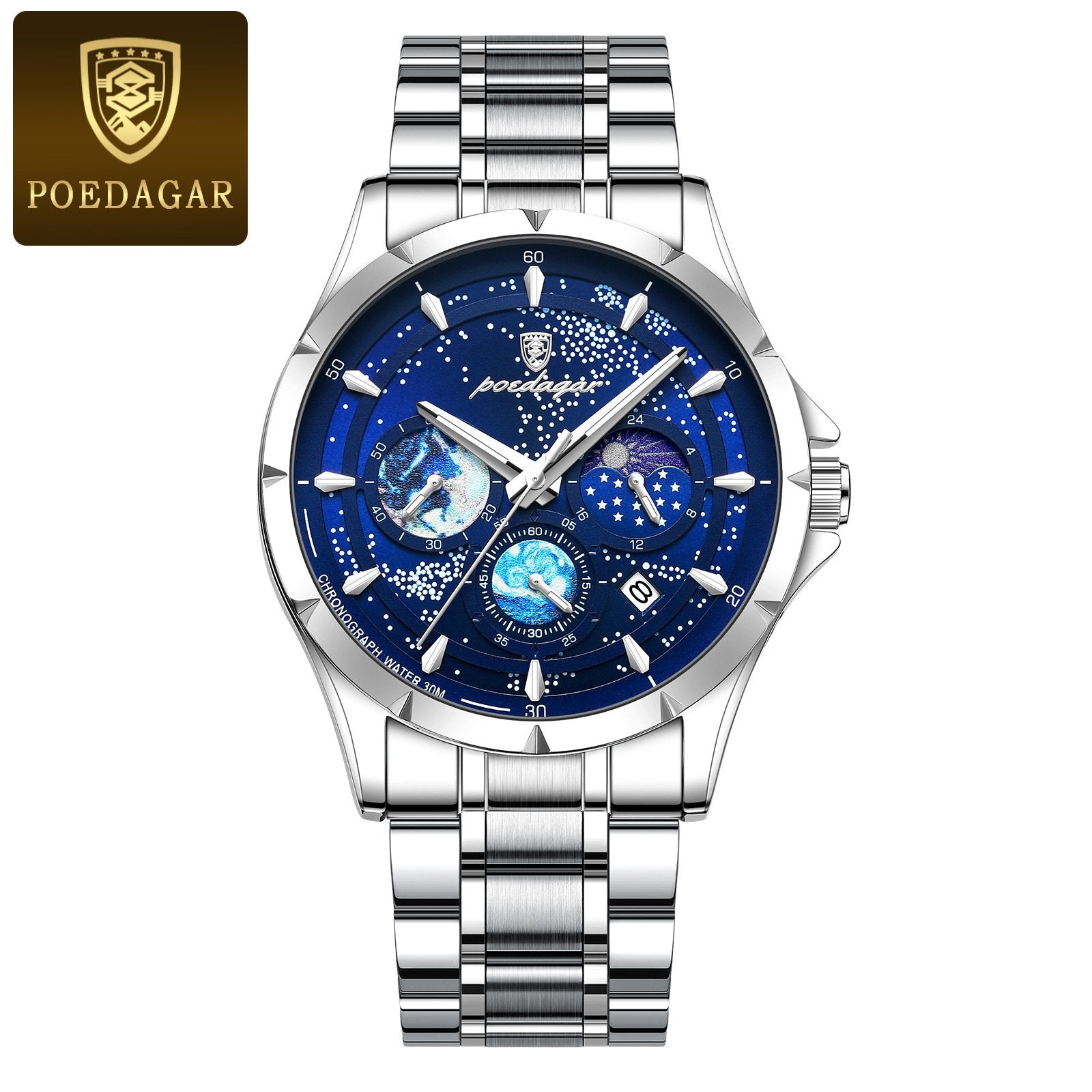 Starry Night Luminous Multifunctional Men's Quartz Watch