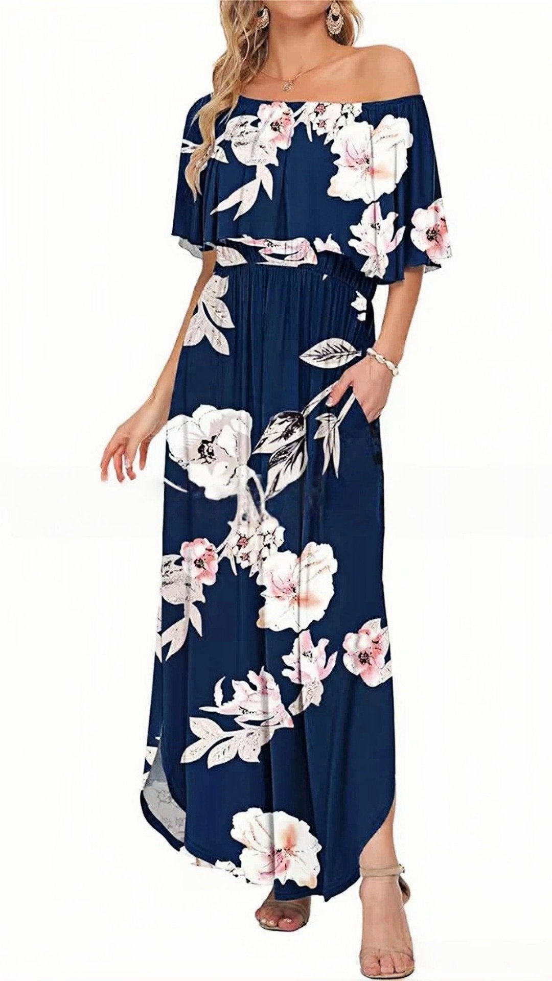 🌸 THE 3-IN-1 TRANSFORM DRESS: OFF-SHOULDER, ONE-SHOULDER, OR CLASSIC CREW — YOUR MOST VERSATILE SUMMER DRESS 🌸