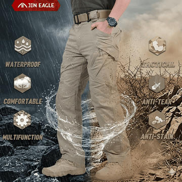 Men's Work Cargo Pants - Breathable, Quick-Dry & Water-Resistant Fabric
