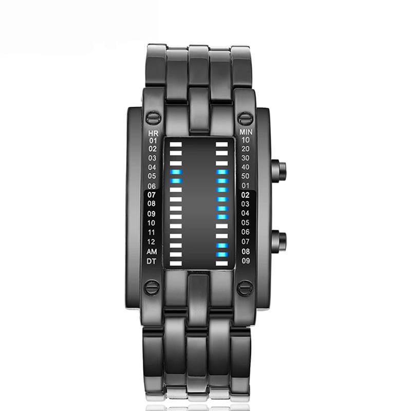 LED Iron Man Dual-Band Digital Watch