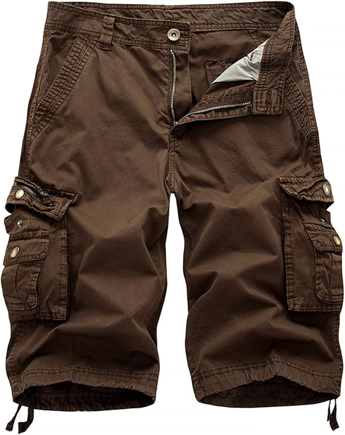 Men's Cargo Shorts | Relaxed Fit, Multi-Pocket, 100% Cotton, Outdoor Casual---Buy 2 Get 15% Off & Free Shipping!