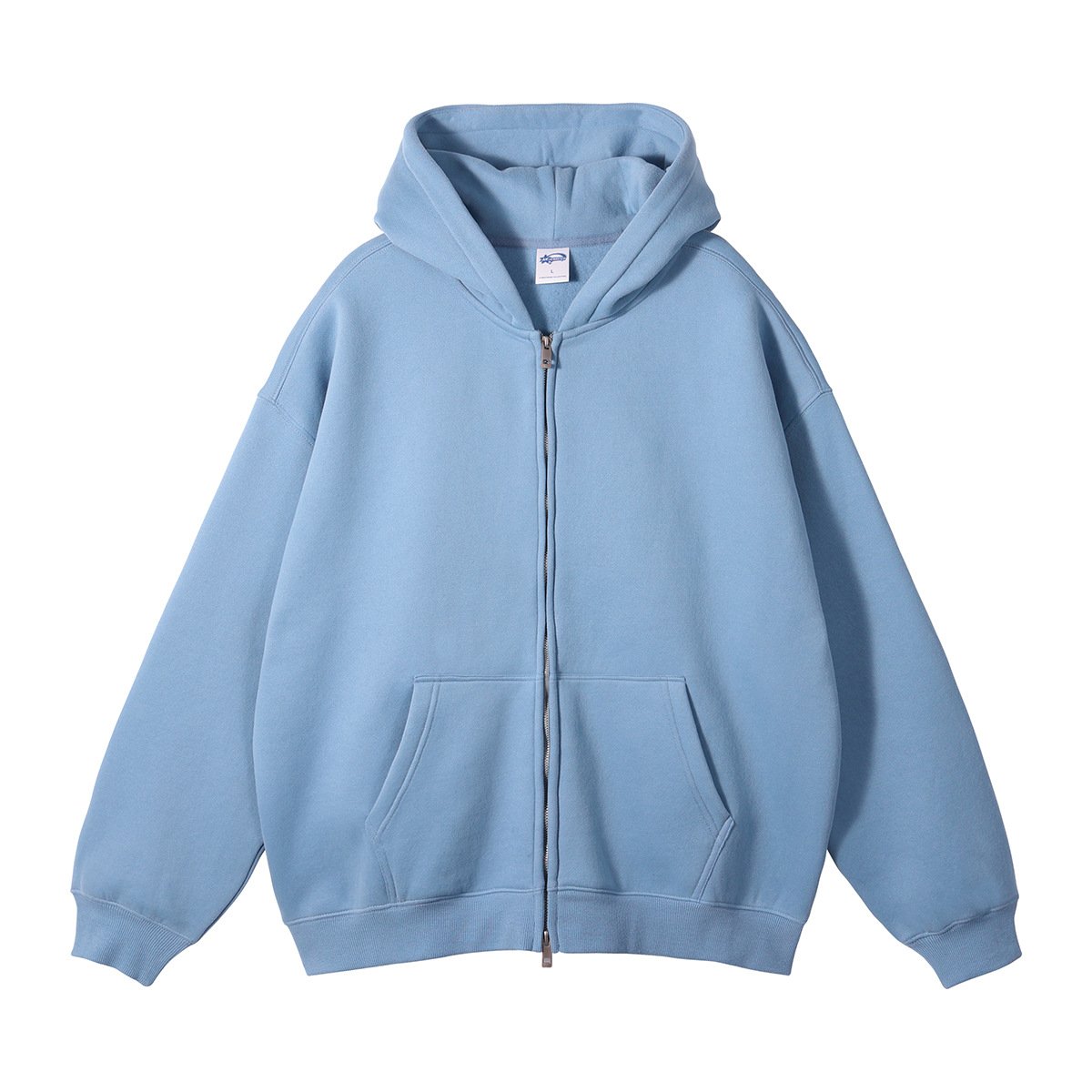 Oversized Zip Up Hoodie 🔥 Casual Streetwear Sweatshirt 👕 Double Zipper Jacket with Pockets